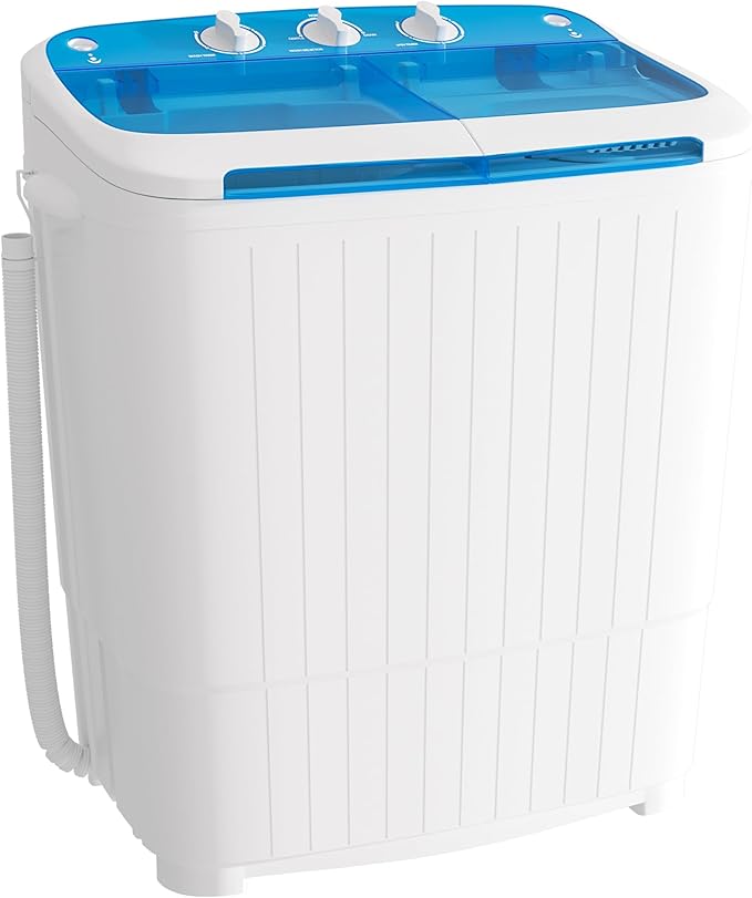 Портативная стиральная машина Superday, 2 в 1, компактная мини-стиральная машина с двумя барабанами и центрифугой, 17,6 фунтов