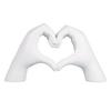 Love Heart Hand Figurine Heart-shaped Gesture Resin Statue Sculpture Home Office Wedding Party Desktop Decoration Ornament