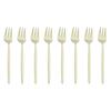 8 шт. посуда, набор вилок из золотой нержавеющей стали, вилка для фруктового торта, вилка с короткой ручкой для отеля, вечеринки, кухонная посуда, аксессуары