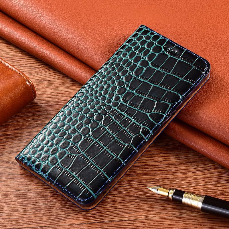 Чехол-книжка из натуральной кожи для Honor 200Pro/100/90/80/70/50SE - Противоударный защитный чехол.