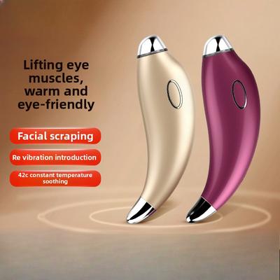Новый нагревательный элемент для удаления морщин вокруг глаз, массажная ручка, инструмент для скребкового удаления морщин вокруг глаз, введение в прибор для красоты вокруг глаз с вибрацией в виде маленького дельфина