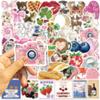 50 Pink Aesthetic Aesthetic Graffiti Stickers Guitar Laptop Suitcase DIY Waterproof Stickers
