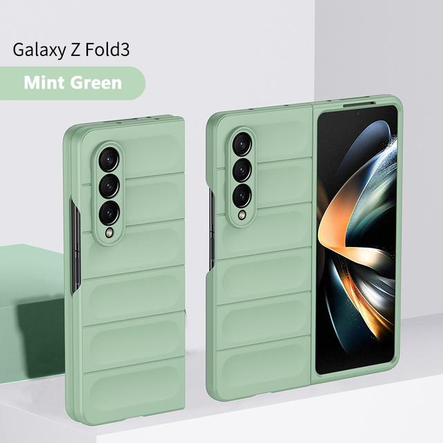 Жесткий чехол на ощупь для Samsung Galaxy Z Fold 3 4 Fold4 Fold3 Складной противоударный простой защитный чехол с матовой защитой от царапин