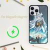 Чехол для игрового телефона Honkai Star Rail Firefly для iPhone 15 14 13 12 11 Plus Pro Max Magsafe с магнитной беспроводной зарядкой