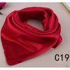 60*60cm Silk Scarf Imitation Silk Satin Square Scarf Luxurious Small Square Satin  Workers