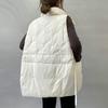 Пуховый жилет женская верхняя одежда на зиму 2024 года новый дизайн воротника-стойки sense streamer теплый жилет белый жилет из утиного пуха