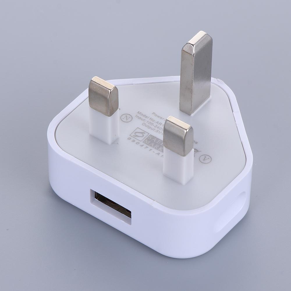 Home 1 Port USB 5V 1A UK Plug Wall Charger Power Adapter USB Charger