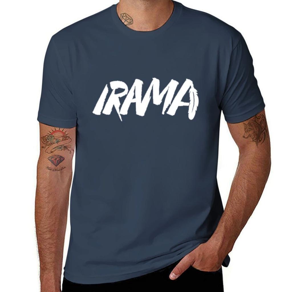 Irama rapper Italian T-Shirt sublime for a boy aesthetic clothes Men's clothing