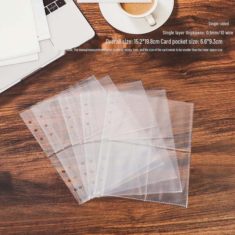 Блокнот-книжка формата А5 DIY с 6 отверстиями, акриловый, прозрачный, с отрывными листами