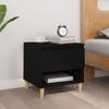 VidaXL Bedside Table Black 50x46x50 Cm Engineered Wood 819534
