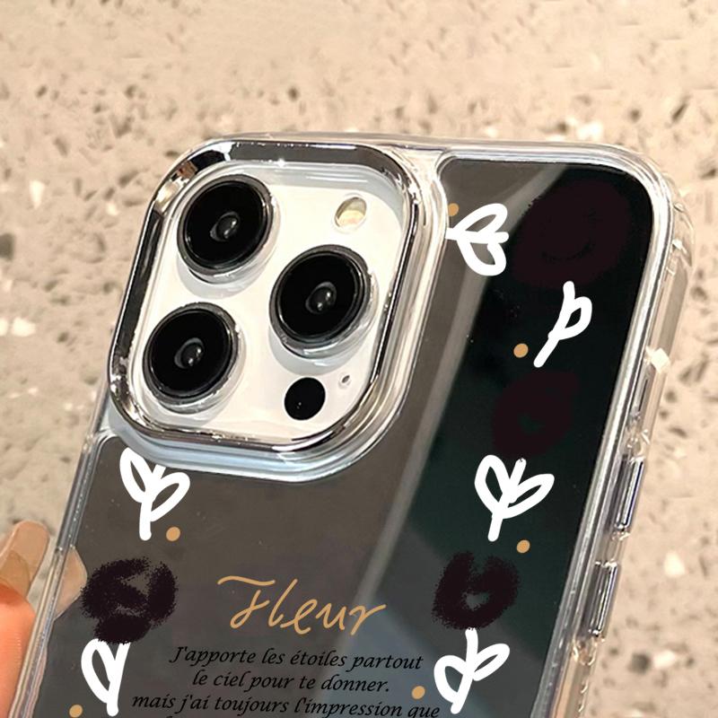 Чехлы для мобильных телефонов iPhone 11 13 XR 15 Pro Max 12 14 Pro Max Чехол iPhone 16 XS Max Зеркальный защитный чехол Зеркальный Изысканный мультяшный водонепроницаемый