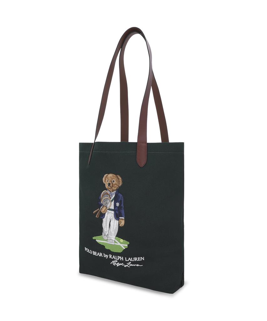 Сумка-тоут Polo Ralph Lauren Wimbledon Polo Bear - Зеленая
