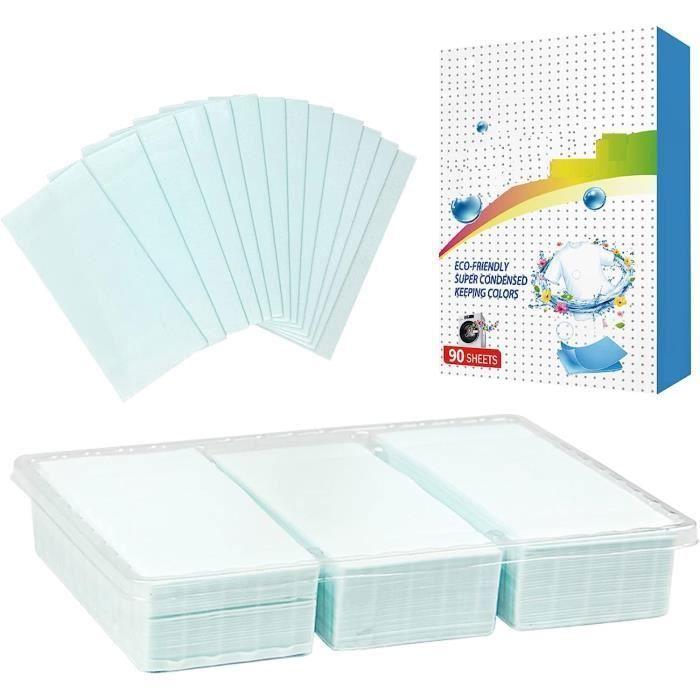Comprimés de capsules de détergent feuille de la bande de taches de linge pour voyages à domicile 90pcs Multicolore LESSIVE