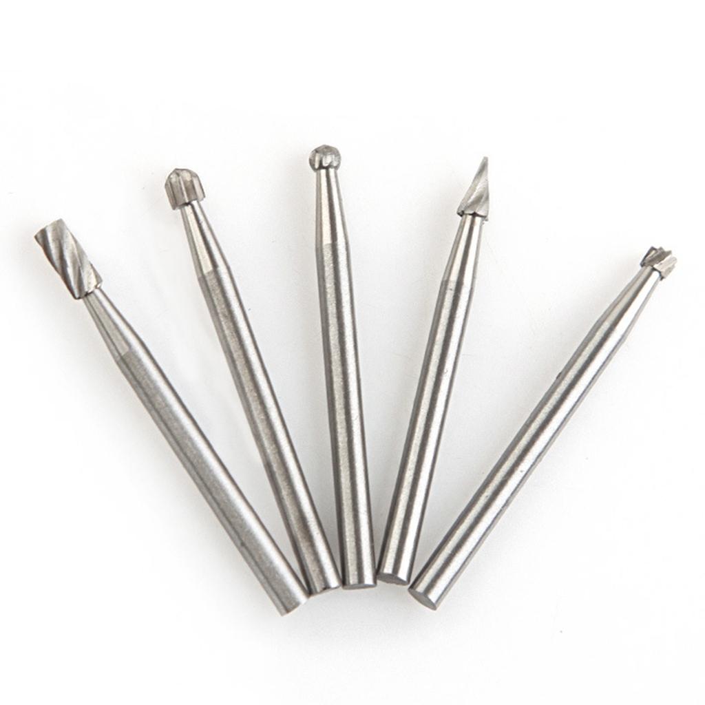 10 шт. набор фрез из карбида вольфрама с хвостовиком 1/8 дюйма, режущий фрезерный бор для вращающегося инструмента