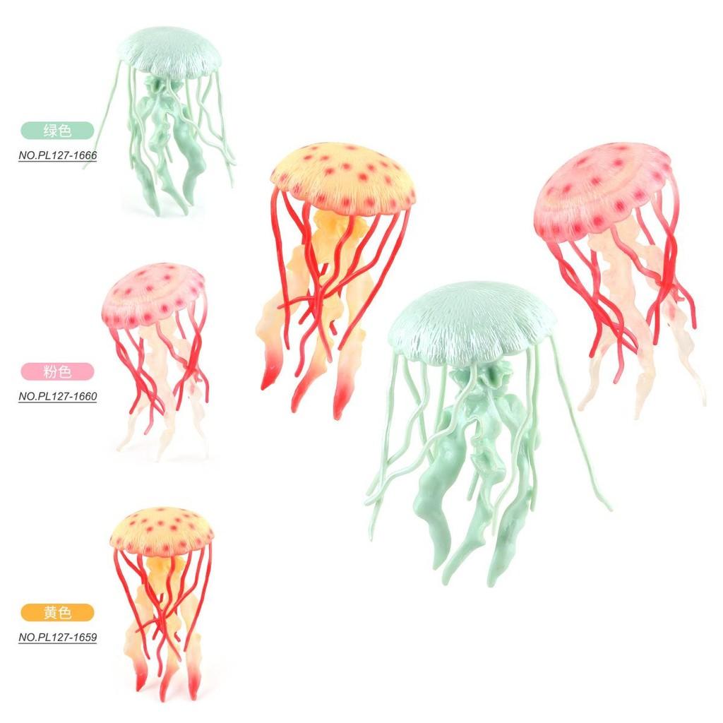Реалистичные игрушки-модели медуз, сделанные из прочного ПВХ для домашнего декора