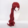 Costume for Women Synthetic Fiber Dark Red Wig - Cherry Red Ponytail Costume Cosplay Accessories