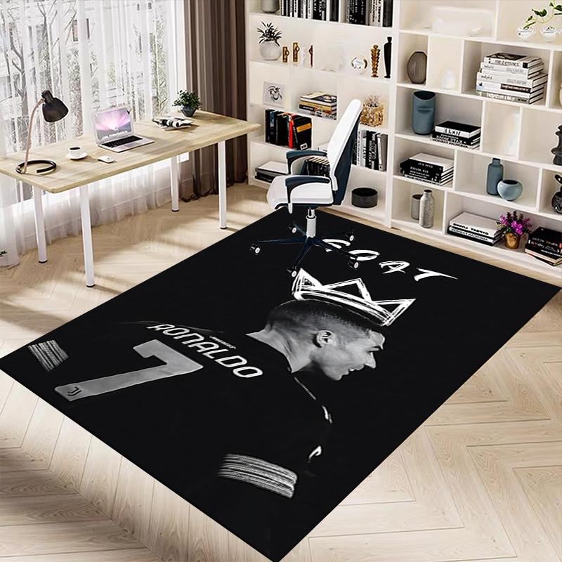 Goat Ronaldo'S Legacy Carpet For Playroom Bedroom Living Room Sofa Home Decorkids Game Area Rug Nonslip Floor Mat