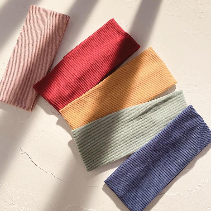 Женская широкая повязка на голову, эластичная повязка для волос, спортивный тюрбан для йоги, головной убор