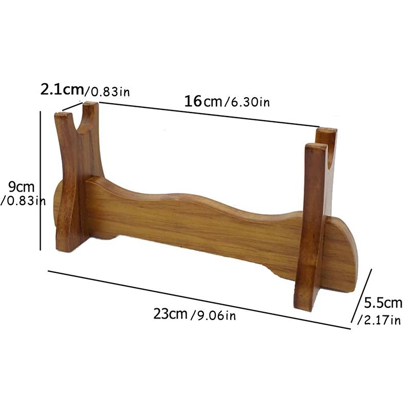 Подставка для демонстрации меча из цельного дерева, держатель для катаны, самурайского меча, ножа танто, косплей-меча, волшебной палочки, кронштейн для хранения