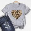 Style Leopard Lovely Clothing Casual Short Sleeve 90s Sweet Style Women Print Lady Female Graphic T-shirt Tee Top Fashion T Shirt