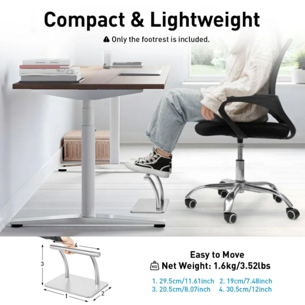 Stainless Steel Foot Rest Ergonomic Design Barber Chair Foot Rest Chair Accessory Parts SPA Supply