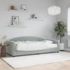 VidaXL Daybed with Mattress Light Grey 90x200 Cm Velvet 3197277