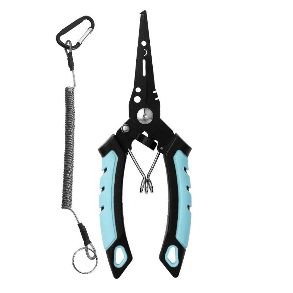 Straight Mouth Fish Control Pliers Stainless Steel Multi-functional Pliers Fishing Trip