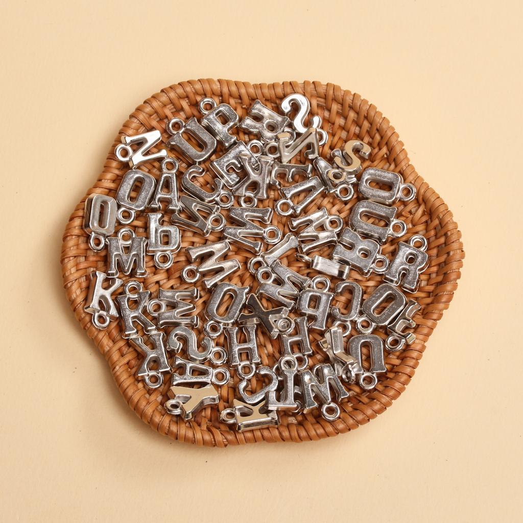 Творческое ожерелье ручной работы 14-16 мм*8-9 мм подвески с буквами, изготовление ювелирных изделий, модные аксессуары для самостоятельного изготовления алфавита AZ, 50 шт. акриловый брелок
