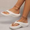 Thick Soled Flip Flops for Women In Summer, Slip Resistant and Odorless, Suitable for Beach and Beach Wear. Soft Soled Sandals with Soft Soles