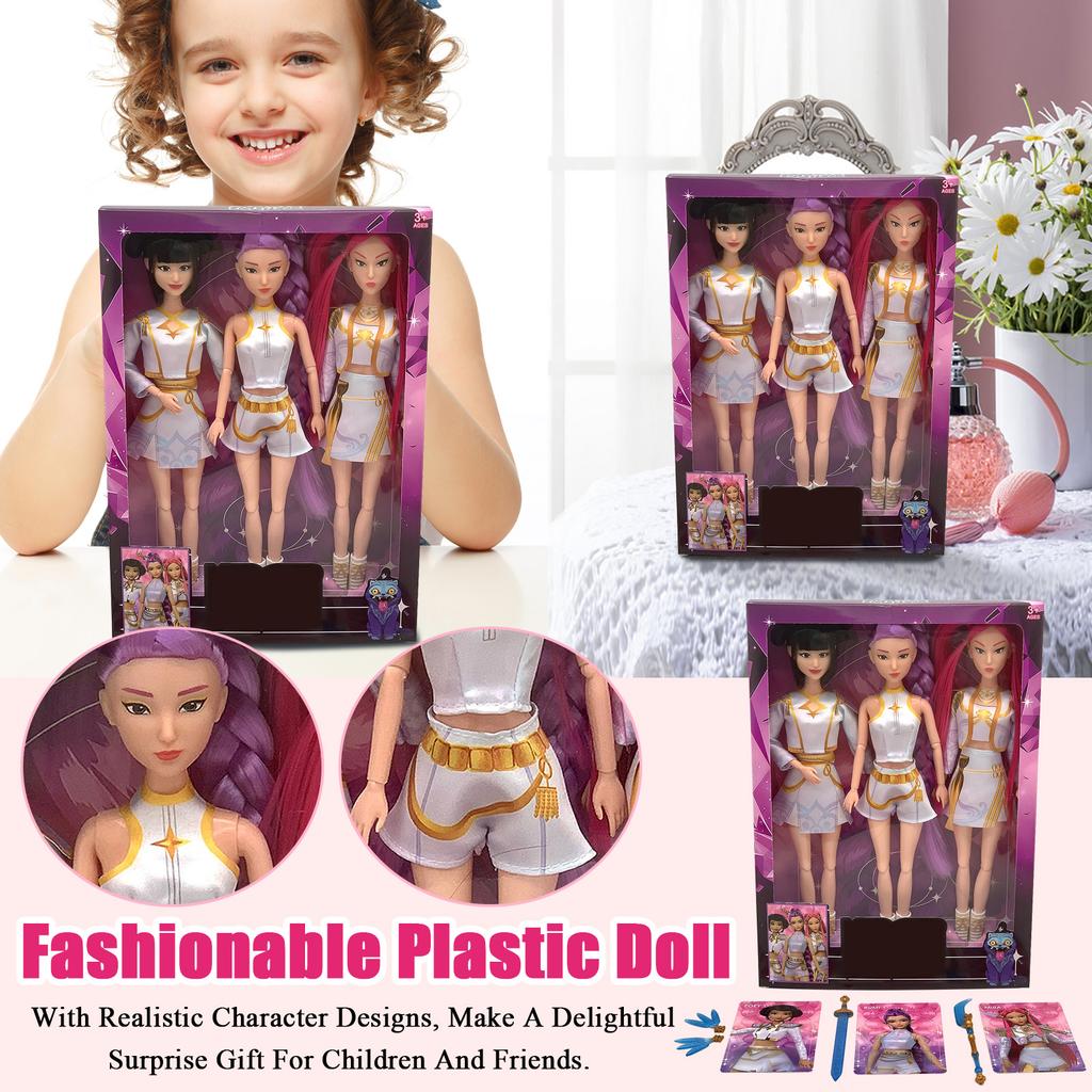 Коллекция модных пластиковых кукол с уникальными стильными нарядами и красочными прическами. Идеальный подарок для детей, чтобы и творить под музыку.