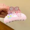 Sanrio Акриловые зажимы для волос Hello Kitty Cinnamoroll Kuromi Зажим для волос Клешня акулы Аксессуары для волос Подарки на день рождения для девочек