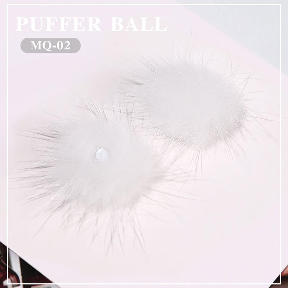 1 шт. Горячий съемный милый 3D съемный помпон для ногтей пушистый плюшевый шарик мягкий помпон