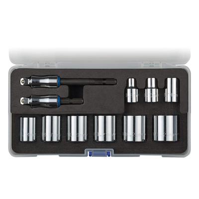 Short Socket with Swivel Set, 9-piece, 3/8" SQ, Adapter, TA20WSQ3-11PS
