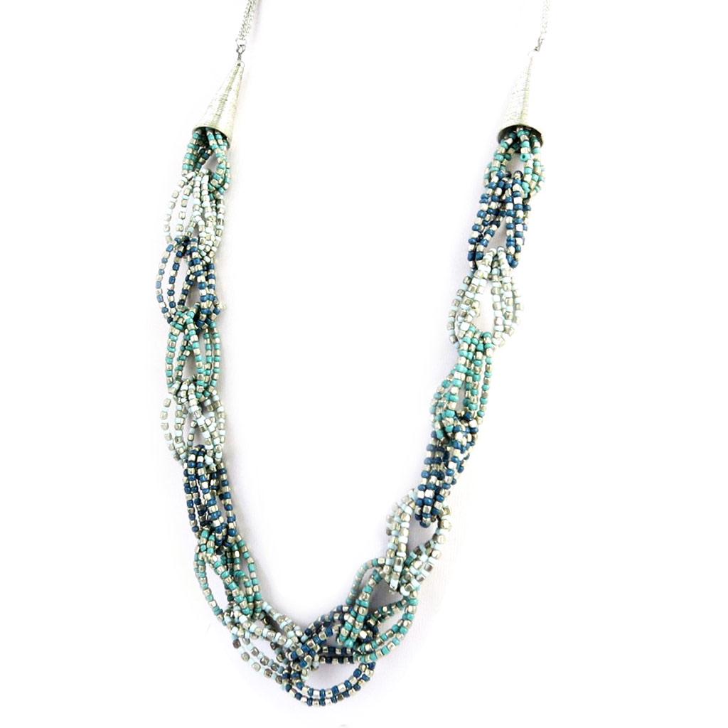 Les Trésors De Lily [L7966] - Designer Long Necklace 'Kilimanjaro' Turquoise Green