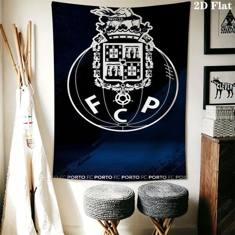 Porto football Wall Hanging Printed Fabric Blanket Decorative Tapestries for Bedroom Living Room Home Decor