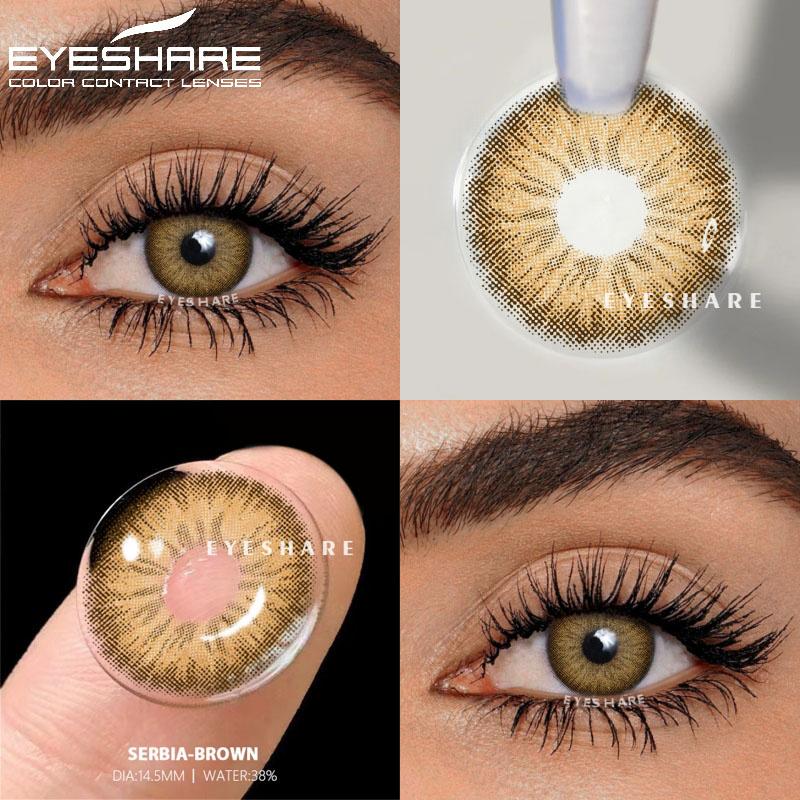 1 Pair Colored Contact Lenses Natural Look Gray Eye Lenses Brown Contacts Blue Lenses Green Eye Contacts Color Eye Lens