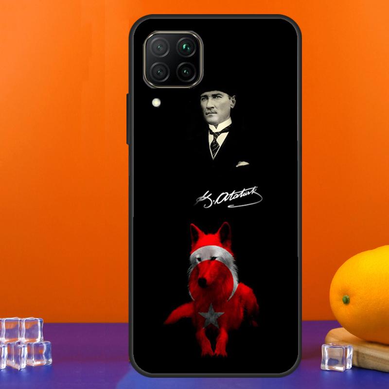 Турция Волк Мустафа Кемаль Ататюрк Для Huawei Nova 12s 12i 11i 8i 9 10 SE Y91 Y90 Y60 Y70 Y72 Y61 P20 P40 Lite P30 P60 Pro Чехол