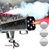 Портативная 1500 Вт RGB LED Jet FX Дымовая пушка Мощный выход Воздушный столб DJ Световая пушка Машина для распыления тумана для сцены Свадьбы