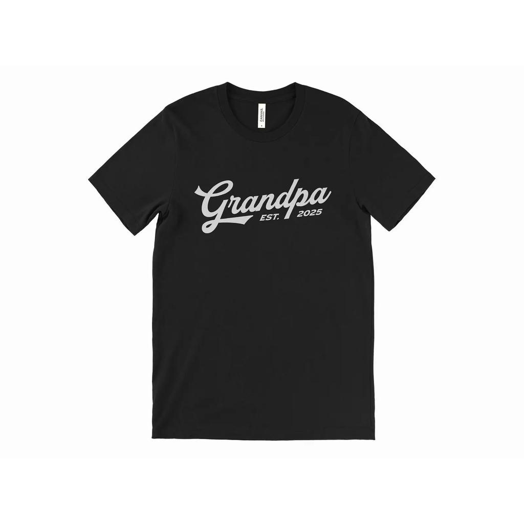 Grandpa Est 2025 T Shirt Funny Granddad vintage Washed Versatile Comfortable graphic Unisex Sl