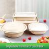 Disposable Corn Starch 2-Compartment Food Containers