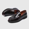 Роскошные туфли-лодочки Slip On, мужские туфли из натуральной кожи, итальянские туфли-лоферы для мужчин, черные лакированные туфли-оксфорды для мужчин, свадебные туфли