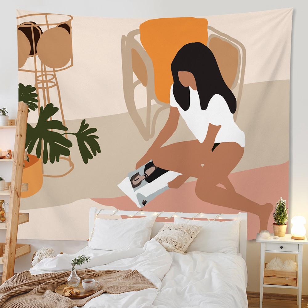 Домашний декор Моранди гобелен фон для комнаты гостиная спальня настенный фон настенная скатерть