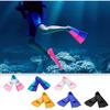 Swimming Fins Short Floating Training Fins For Kids And Adults, Rubber Pool Fins For Swimming Diving - 1 Pair