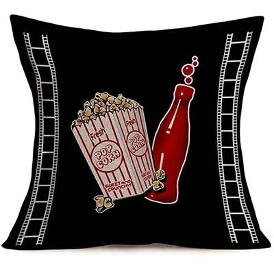 Retro Cinema Pillowcase Personalized Home Decorative Cushion Pillowcase Cushion Cover Cola Printed Pillowcase Suitable For Sofa
