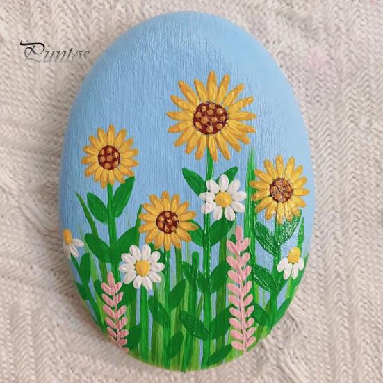 Плоская гладкая галька Художественная роспись Речные камни Натуральные камни для поделок Товары для творчества Украшения сада