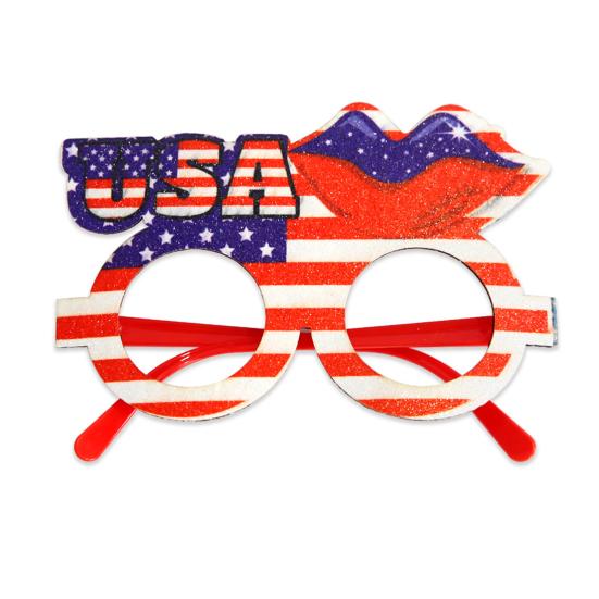 1/12 шт. Очки с американским флагом, патриотическая вечеринка в честь Дня памяти, звездно-полосатые очки для празднования Дня ветеранов США 4 июля