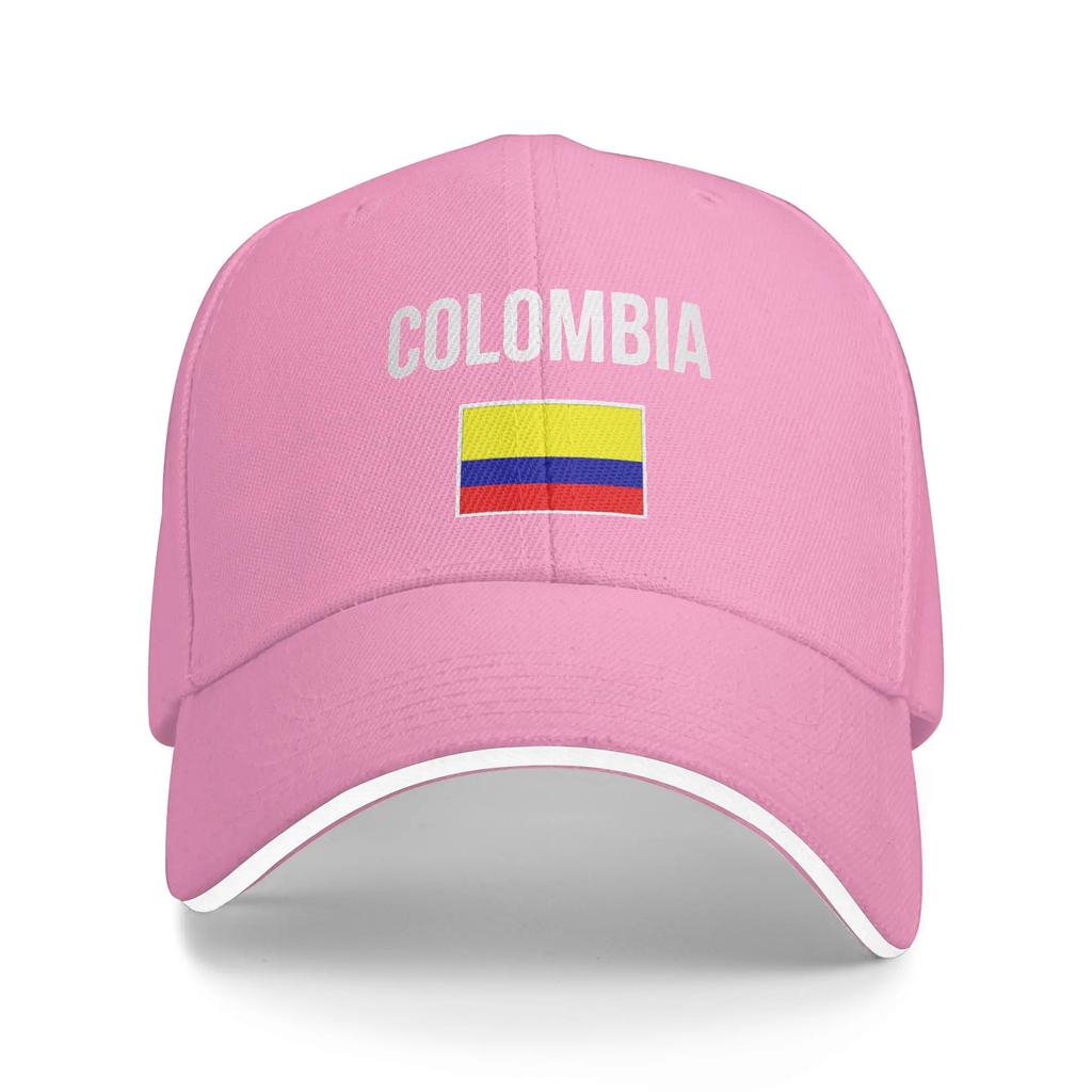 Colombia Flag Hiking Baseball Caps Unisexs Custom Snapback Cap Girl Sport Dad Hat