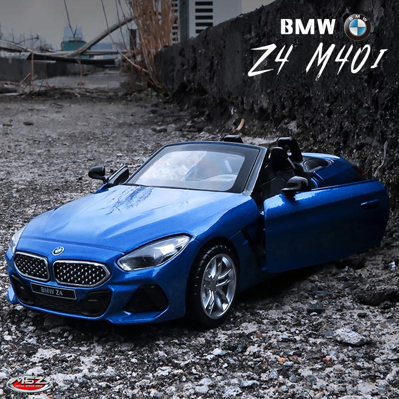 Масштаб 1/30 BMW Z4 M40i Кабриолет Модель автомобиля Литой игрушечный автомобиль Подарочная коллекция