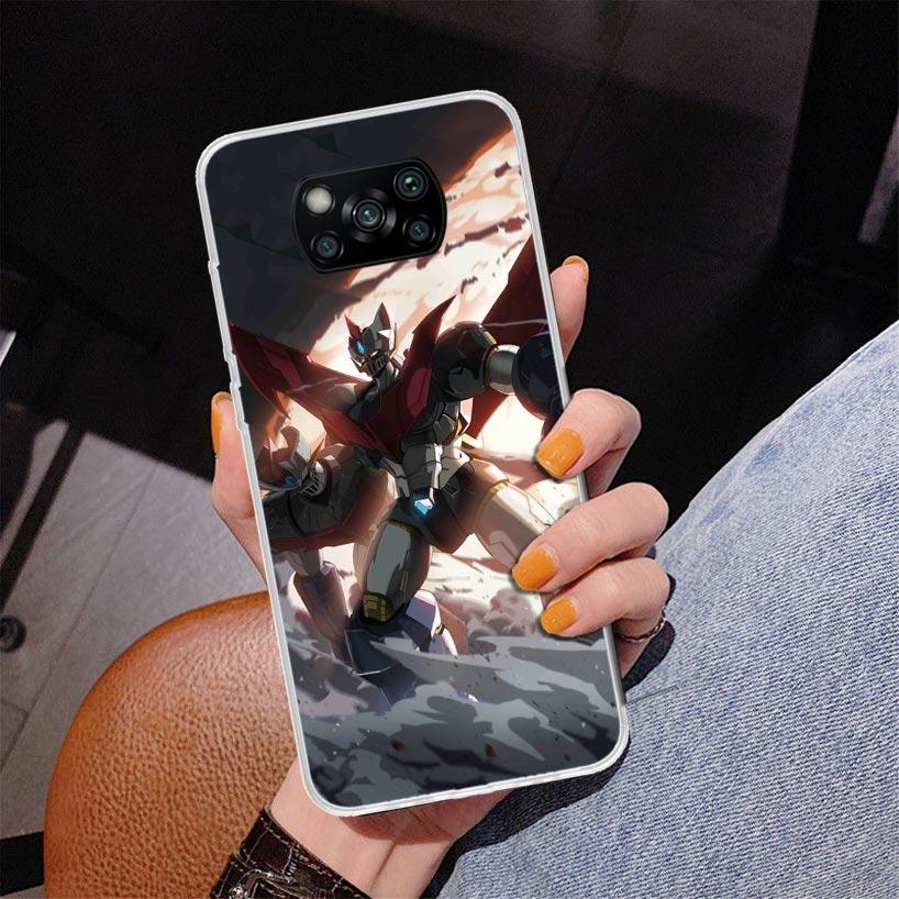 Manga Mazinger Z Anime Phone Case For Xiaomi Poco X7 X6 X5 Pro F7 Ultra Redmi 15C 15 13C 13 12C 12 10 10A 10C 9 9A 9C 9T Cover P