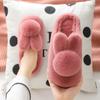 Cotton Slippers for Women, Winter Thick-soled Anti-slip Three-dimensional Plush Warm Home Slippers, Indoor Home Slippers